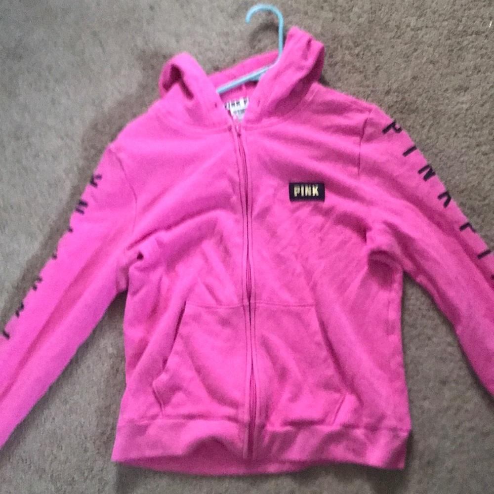 Pink VS Hooded Zip Up